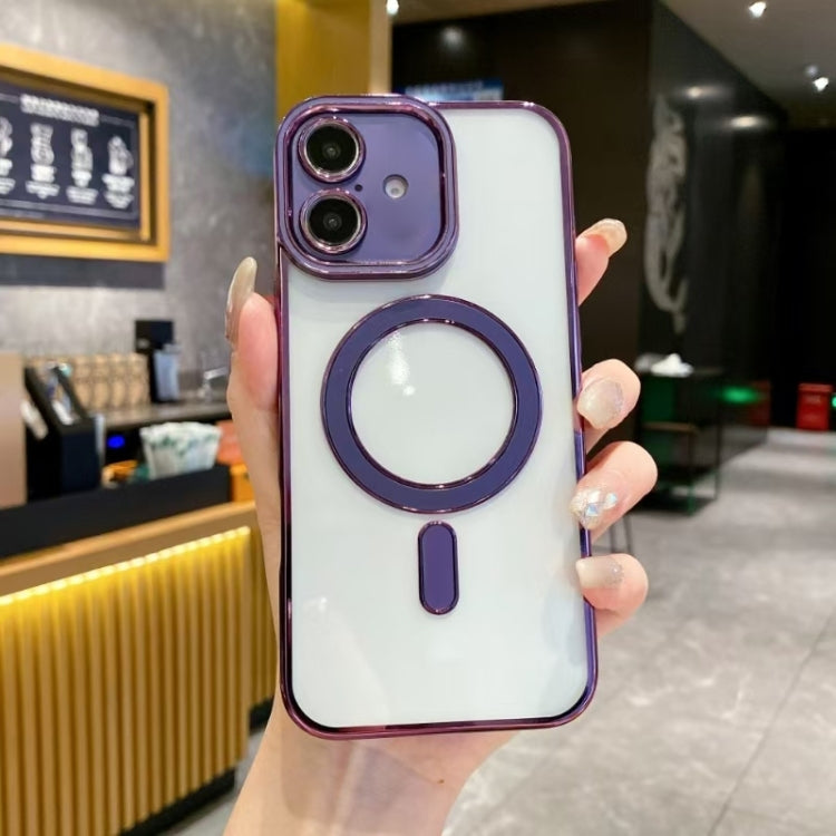 For iPhone 16 Imitation Original Magsafe TPU Phone Case(Purple) - free shipping - PMC Jewellery - Order now!