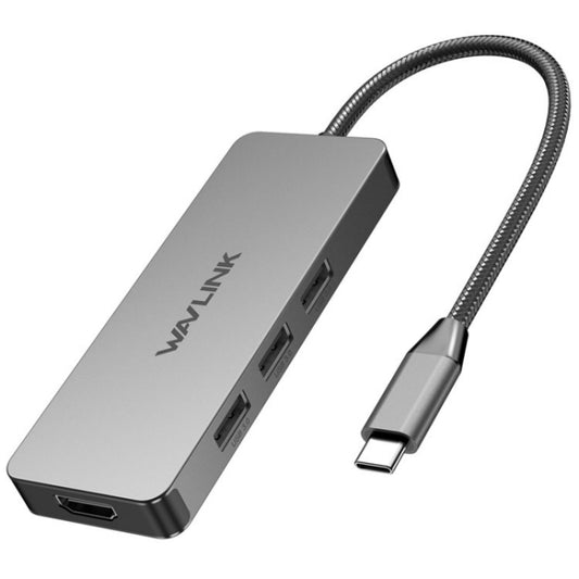 WAVLINK UHP3416 7-in-1 PD100W Charging SD / TF Card Reader 4K HD Type-C Docking Station(Dark Grey) - USB HUB by WAVLINK | Online Shopping South Africa | PMC Jewellery | Buy Now Pay Later Mobicred