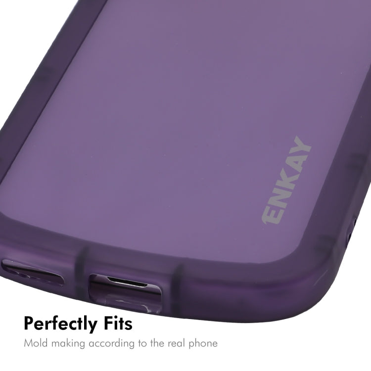 For Huawei Pura 70 Pro / 70 Pro+ ENKAY Hat-Prince Translucent Matte TPU Shockproof Phone Case(Purple) - Huawei Cases by ENKAY | Online Shopping South Africa | PMC Jewellery | Buy Now Pay Later Mobicred