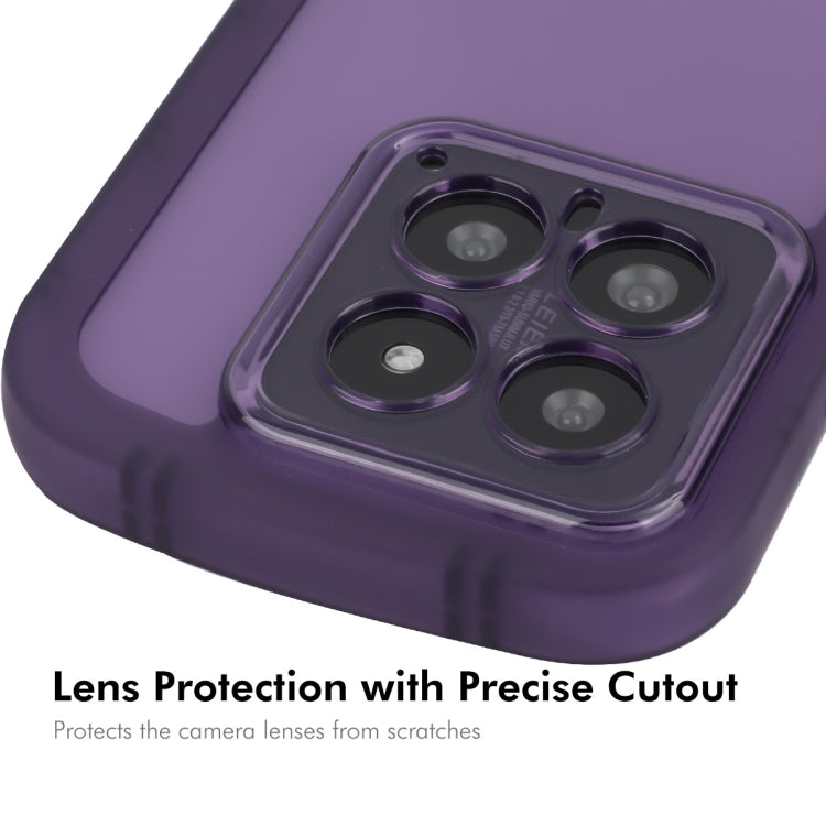 For Xiaomi 14 Pro ENKAY Hat-Prince Translucent Matte TPU Shockproof Phone Case(Purple) - 14 Pro Cases by ENKAY | Online Shopping South Africa | PMC Jewellery | Buy Now Pay Later Mobicred