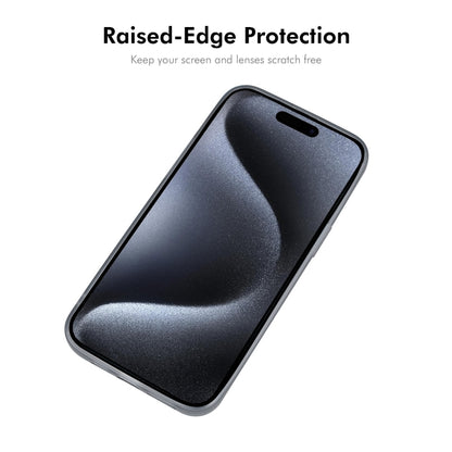 For iPhone 16 Plus ENKAY Hat-Prince Translucent Matte TPU Phone Case + 9H Big Arc Edge Film(Grey) - iPhone 16 Plus Cases by ENKAY | Online Shopping South Africa | PMC Jewellery | Buy Now Pay Later Mobicred