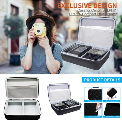 For Canon SELPHY CP1300 / CP1200 / CP1500 Wireless Photo Printer Storage Bag Outdoor Travel Hard Shell Protective Case - Printer Accessories by PMC Jewellery | Online Shopping South Africa | PMC Jewellery | Buy Now Pay Later Mobicred