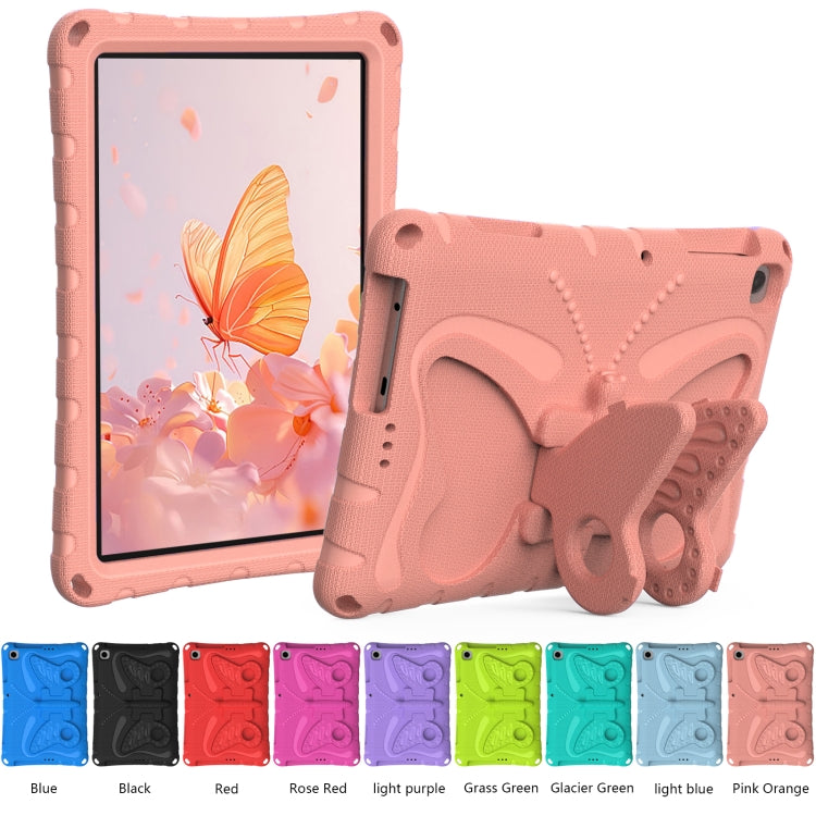 For Honor Pad X8 / X8 Lite 10.1 Butterfly Bracket EVA Shockproof Tablet Case(Pink Orange) - Honor by PMC TechLife | Online Shopping South Africa | PMC TechLife | Buy Now Pay Later Mobicred