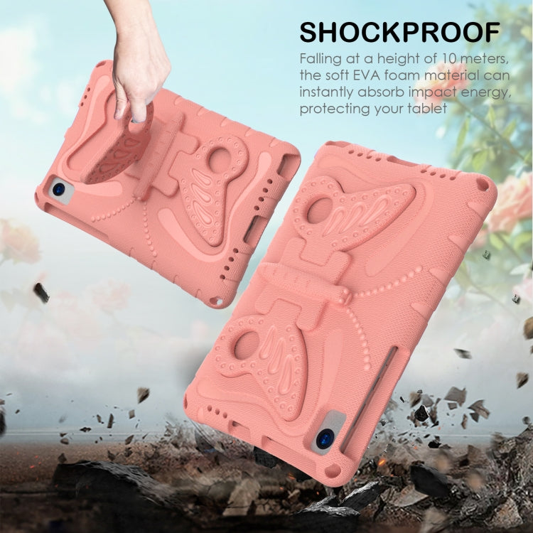 For Huawei MatePad 10.4 Butterfly Bracket EVA Shockproof Tablet Case(Pink Orange) - Huawei by PMC TechLife | Online Shopping South Africa | PMC TechLife | Buy Now Pay Later Mobicred