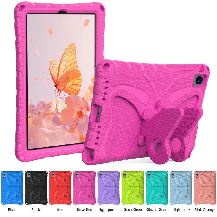 For Huawei MatePad 10.4 Butterfly Bracket EVA Shockproof Tablet Case(Rose Red) - Huawei by PMC TechLife | Online Shopping South Africa | PMC TechLife | Buy Now Pay Later Mobicred