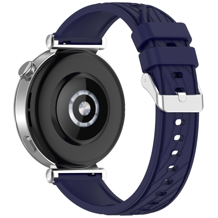 For Huawei Watch GT 5 Pro 42mm Line Texture Quick Release Silicone Watch Band(Original Blue) - Watch Bands by PMC TechLife | Online Shopping South Africa | PMC TechLife | Buy Now Pay Later Mobicred