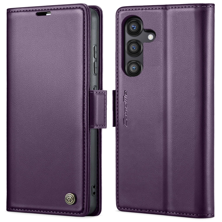 For Samsung Galaxy S24 FE 5G CaseMe 023 Butterfly Buckle Litchi Texture RFID Anti-theft Leather Phone Case(Purple) - Galaxy S24 FE 5G Cases by CaseMe | Online Shopping South Africa | PMC Jewellery | Buy Now Pay Later Mobicred