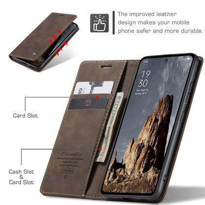 For OPPO Reno12 Pro 5G Global CaseMe 013 Multifunctional Horizontal Flip Leather Phone Case(Coffee) - Reno12 Pro Cases by CaseMe | Online Shopping South Africa | PMC Jewellery | Buy Now Pay Later Mobicred