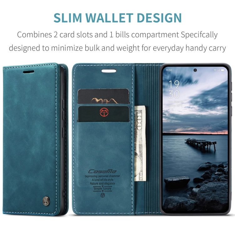 For OPPO Reno12 Pro 5G Global CaseMe 013 Multifunctional Horizontal Flip Leather Phone Case(Blue) - Reno12 Pro Cases by CaseMe | Online Shopping South Africa | PMC Jewellery | Buy Now Pay Later Mobicred