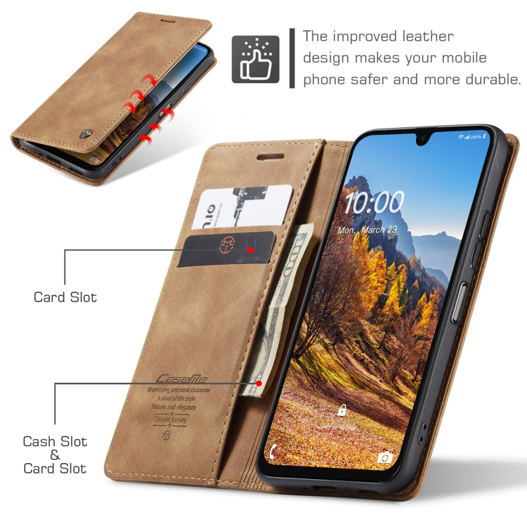 For Samsung Galaxy A16 5G CaseMe 013 Multifunctional Horizontal Flip Leather Phone Case(Brown) - Galaxy Phone Cases by CaseMe | Online Shopping South Africa | PMC Jewellery | Buy Now Pay Later Mobicred