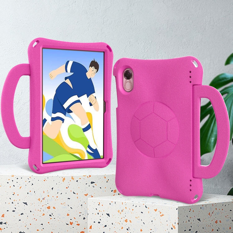 For Honor Pad X9 Handle Football Shaped EVA Shockproof Tablet Case(Rose Red) - Honor by PMC TechLife | Online Shopping South Africa | PMC TechLife | Buy Now Pay Later Mobicred