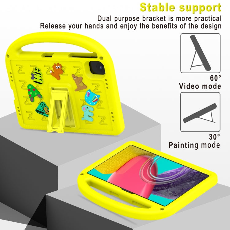 For Honor Pad X8a / X9 2024 Cartoon Sparrow EVA Shockproof Tablet Case(Yellow) - Honor by PMC TechLife | Online Shopping South Africa | PMC TechLife | Buy Now Pay Later Mobicred