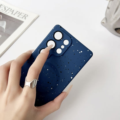 For Samsung Galaxy S25+ 5G Starry Sky TPU Shockproof MagSafe Phone Case(Dark Blue) - Galaxy S25+ 5G Cases by PMC Jewellery | Online Shopping South Africa | PMC Jewellery | Buy Now Pay Later Mobicred