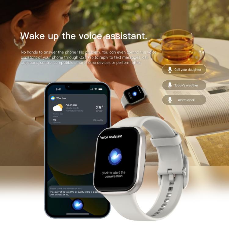 Q23 Pro 1.83 inch Color Screen IP68 Waterproof Bluetooth Call Smart Watch, Support Health Monitoring(Blue) - Smart Watches by PMC TechLife | Online Shopping South Africa | PMC TechLife | Buy Now Pay Later Mobicred