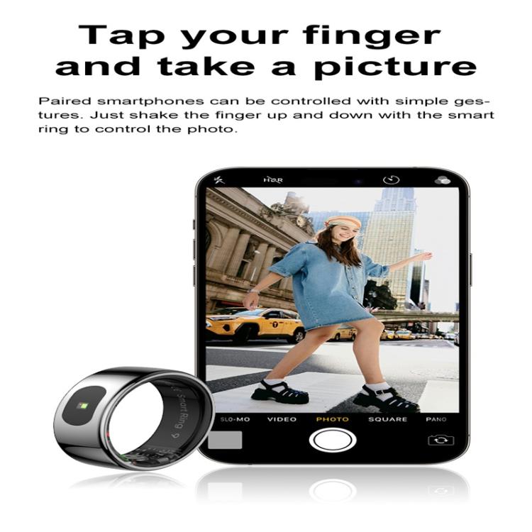 R08 SIZE 11 Smart Ring, Support Heart Rate / Blood Oxygen / Sleep / Multiple Sports Modes(Black) - free shipping - PMC TechLife - Order now!