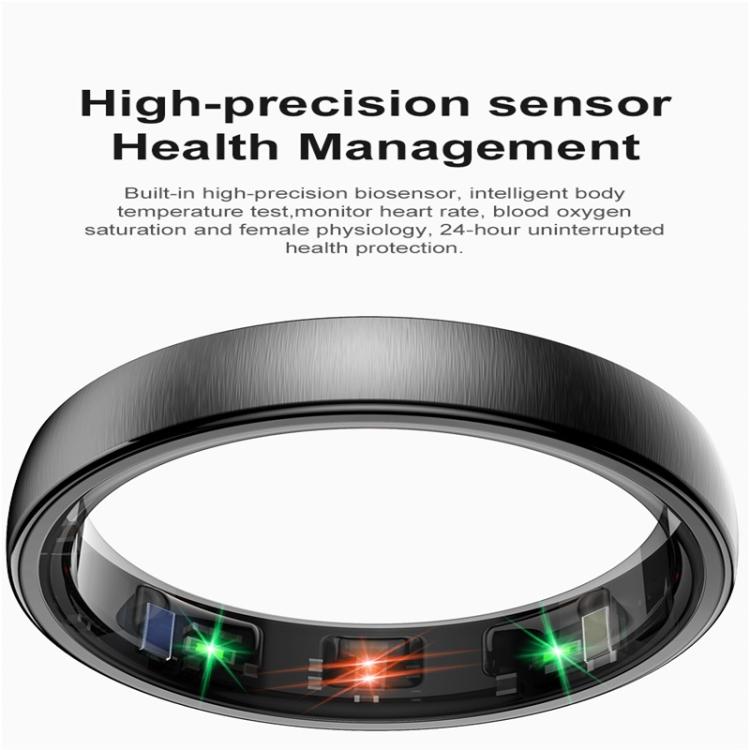 R10 SIZE 7 Smart Ring, Support Heart Rate / Blood Oxygen / Sleep / Multiple Sports Modes(Black) - free shipping - PMC TechLife - Order now!