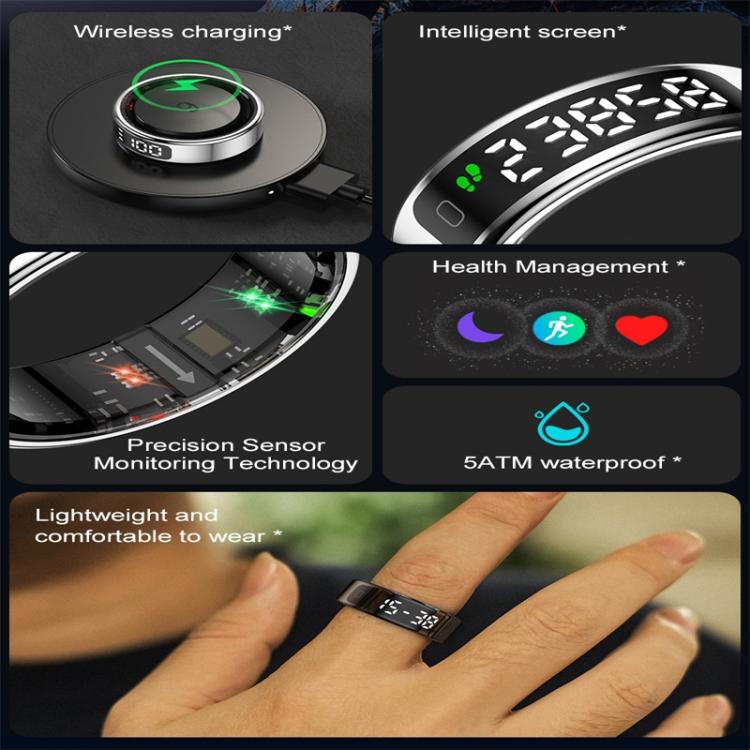 R11 SIZE 9 Smart Ring, Support Heart Rate / Blood Oxygen / Sleep / Multiple Sports Modes(Rose Gold) - free shipping - PMC TechLife - Order now!