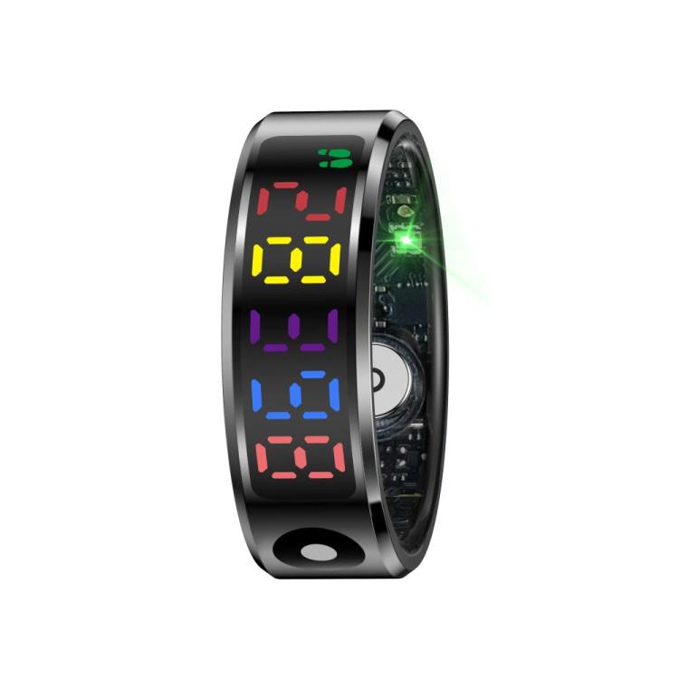 R12 SIZE 8 Smart Ring, Support Heart Rate / Blood Oxygen / Sleep / Multiple Sports Modes(Black) - free shipping - PMC TechLife - Order now!