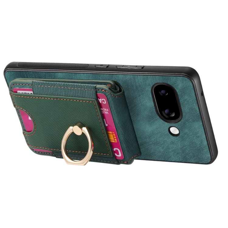 For Google Pixel 9a Retro Splitable Magnetic Stand Card Bag Leather Phone Case(Green) - Google Cases by PMC TechLife | Online Shopping South Africa | PMC TechLife | Buy Now Pay Later Mobicred