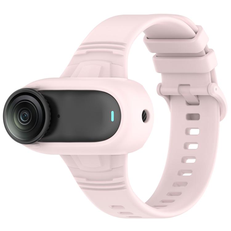 For Insta 360 Go 3 / Go 3S / Go 2 Solid Color Silicone Watch Band(Light Pink) - free shipping - PMC TechLife - Order now!