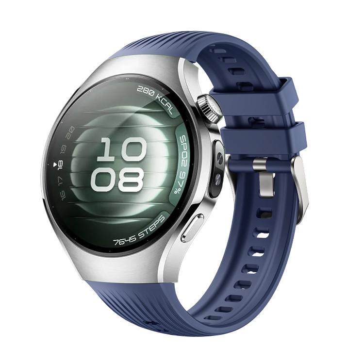 For Huawei Watch 5 42mm Vertical Silicone Watch Band(Raw Blue) - free shipping - PMC TechLife - Order now!