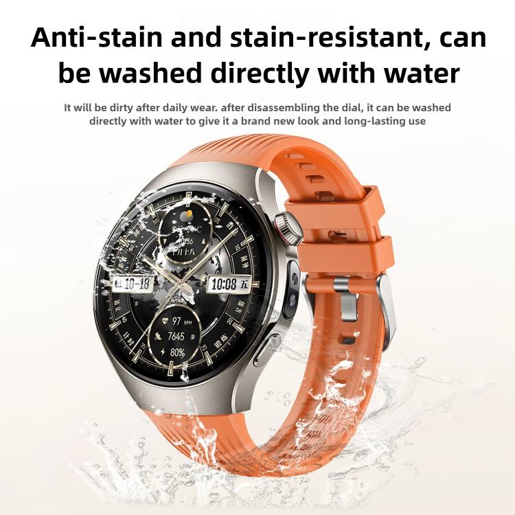 For Huawei Watch 5 42mm Vertical Silicone Watch Band(Red) - free shipping - PMC TechLife - Order now!