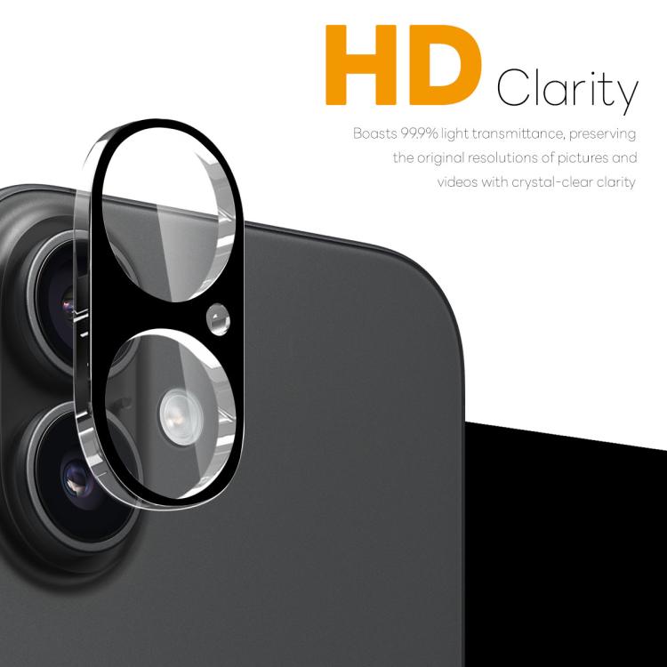 For iPhone 17 2pcs NORTHJO Camera Lens Protector 3D HD Tempered Glass Film(Black) - iPhone 17 Tempered Glass by NORTHJO | Online Shopping South Africa | PMC TechLife | Buy Now Pay Later Mobicred