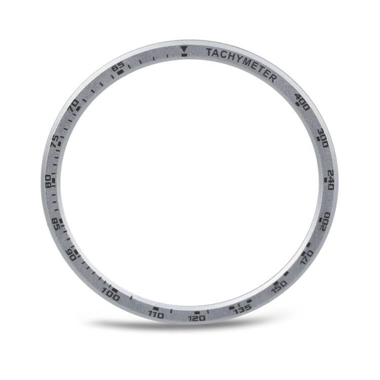 For Samsung Galaxy Watch8 40mm Speed Bezel and Solid Color Stitched Silicone Watch Band(Red Silver) - free shipping - PMC TechLife - Order now!