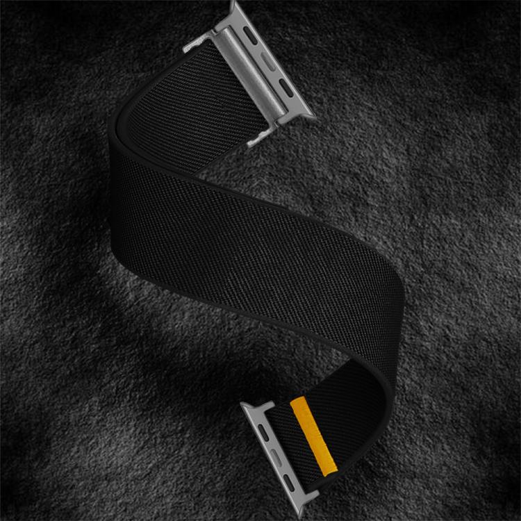 For Apple Watch 42mm / 41mm / 40mm / 38mm Adjustable Single Loop Elastic Nylon Watch Band(Black) - free shipping - PMC TechLife - Order now!