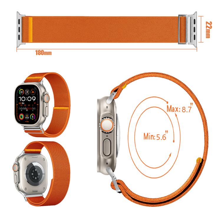 For Apple Watch 42mm / 41mm / 40mm / 38mm Adjustable Single Loop Elastic Nylon Watch Band(Dark Blue) - free shipping - PMC TechLife - Order now!