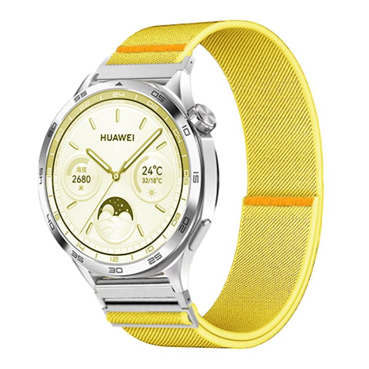 18mm Adjustable Single Loop Elastic Nylon Watch Band(Yellow) - free shipping - PMC TechLife - Order now!
