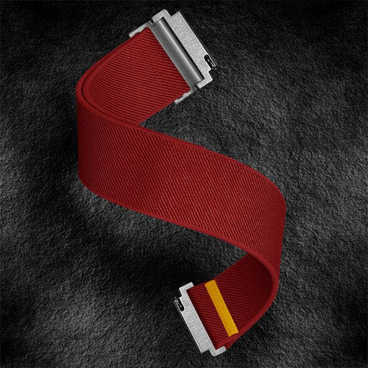 18mm Adjustable Single Loop Elastic Nylon Watch Band(Red) - free shipping - PMC TechLife - Order now!