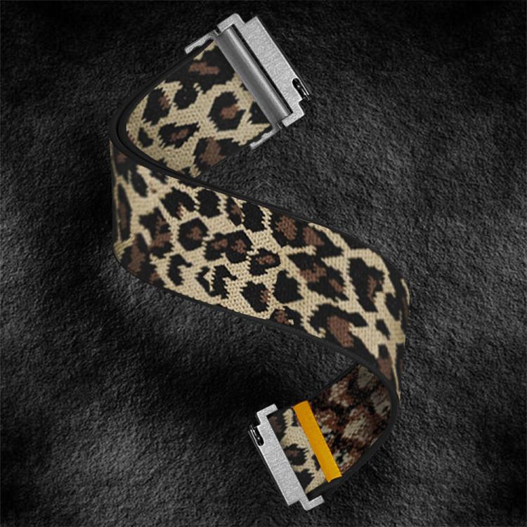 18mm Adjustable Single Loop Elastic Nylon Watch Band(Leopard Print) - free shipping - PMC TechLife - Order now!