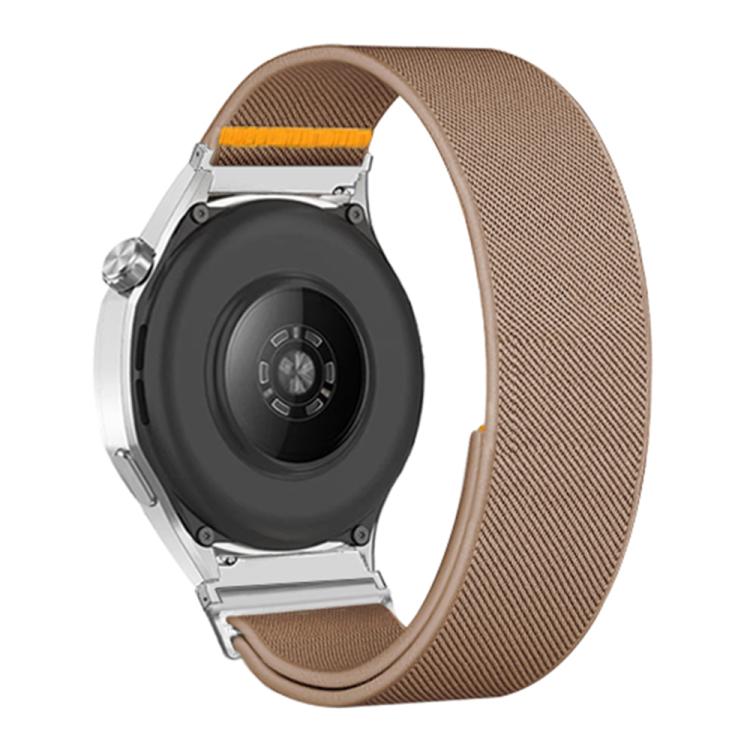 20mm Adjustable Single Loop Elastic Nylon Watch Band(Milk Tea) - free shipping - PMC TechLife - Order now!
