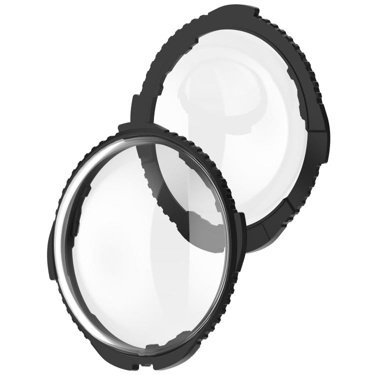 For Insta360 X4 Rotating Optical Tempered Glass Lens Guard Protective Cover(Black) - free shipping - PMC TechLife - Order now!