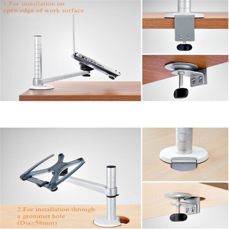 OA-1S Double use Laptop/Tablet Stand Height Adjustable Rotatable Holder - Laptop Stand by PMC Jewellery | Online Shopping South Africa | PMC Jewellery | Buy Now Pay Later Mobicred