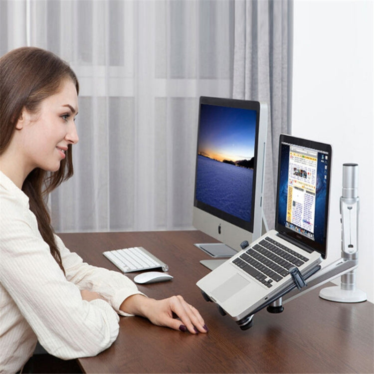 OA-1S Double use Laptop/Tablet Stand Height Adjustable Rotatable Holder - Laptop Stand by PMC Jewellery | Online Shopping South Africa | PMC Jewellery | Buy Now Pay Later Mobicred