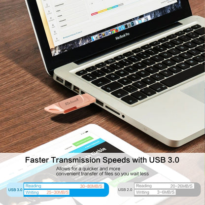 Richwell  DXZ64 USB Flash  Disk 64G 3 in 1  Micro USB + 8 Pin + USB 3.0 Compatible IPhone & IOS(Black) - U Disk & Card Reader by Richwell | Online Shopping South Africa | PMC Jewellery | Buy Now Pay Later Mobicred