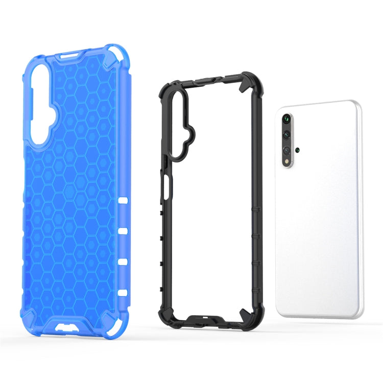 For Huawei Nova 5T Shockproof Honeycomb PC + TPU Case(Green) - Huawei Cases by PMC Jewellery | Online Shopping South Africa | PMC Jewellery | Buy Now Pay Later Mobicred