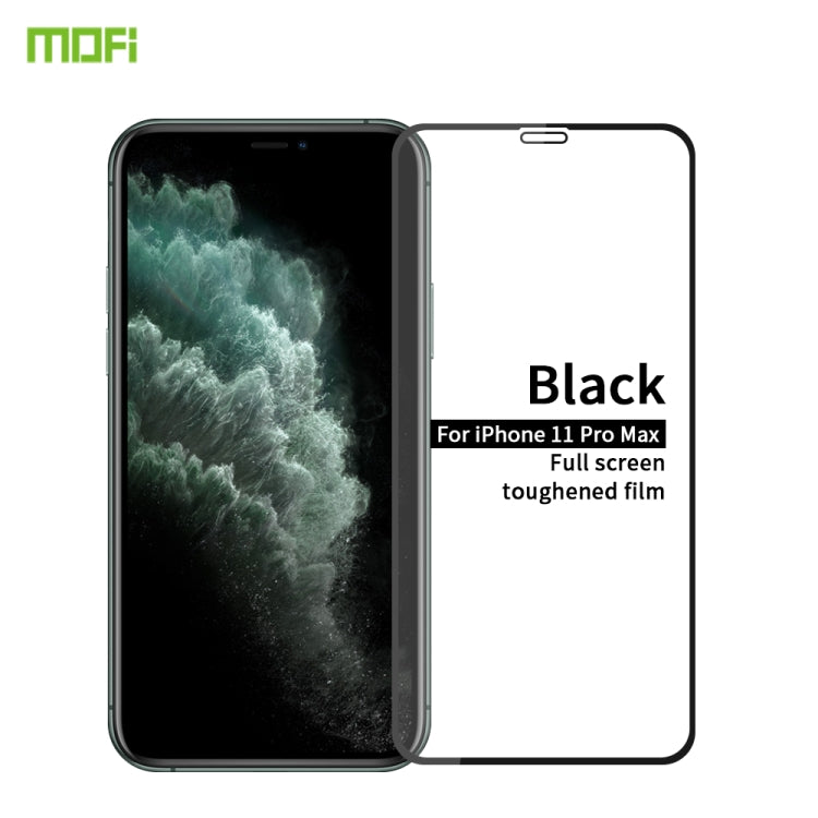 For iPhone 11 Pro Max   MOFI 9H 2.5D Full Screen Tempered Glass Film(Black) - iPhone 11 Pro Max Tempered Glass by MOFI | Online Shopping South Africa | PMC Jewellery