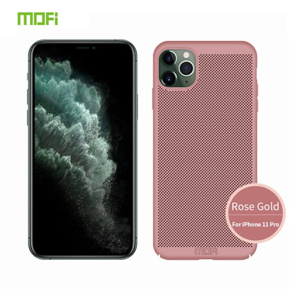 For iPhone 11 Pro MOFI Breathable PC Ultra-thin All-inclusive Protective Case(Rose gold) - iPhone 11 Pro Cases by MOFI | Online Shopping South Africa | PMC Jewellery