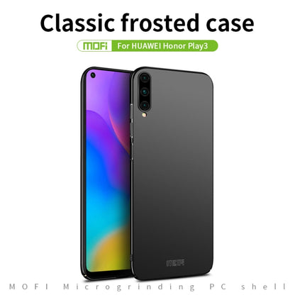 For Huawei Honor Play 3 MOFI Frosted PC Ultra-thin Hard Case(Black) - Honor Cases by MOFI | Online Shopping South Africa | PMC Jewellery