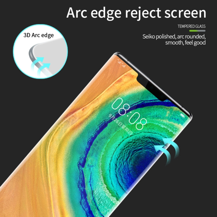 For Huawei Mate 30 Pro MOFI 9H 3D Explosion Proof Thermal Bending Full Screen Covered With Tempered Glass Film(Black) - Huawei Tempered Glass by MOFI | Online Shopping South Africa | PMC Jewellery