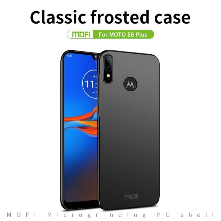 For MOTO E6 Plus MOFI Frosted PC Ultra-thin Hard Case(Blue) - Motorola Cases by MOFI | Online Shopping South Africa | PMC Jewellery