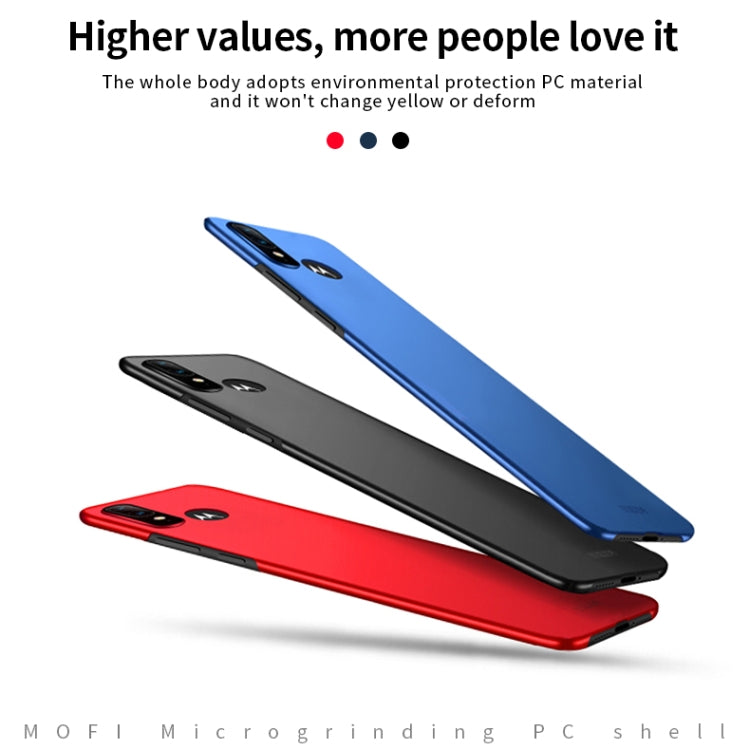 For MOTO E6 Plus MOFI Frosted PC Ultra-thin Hard Case(Red) - Motorola Cases by MOFI | Online Shopping South Africa | PMC Jewellery