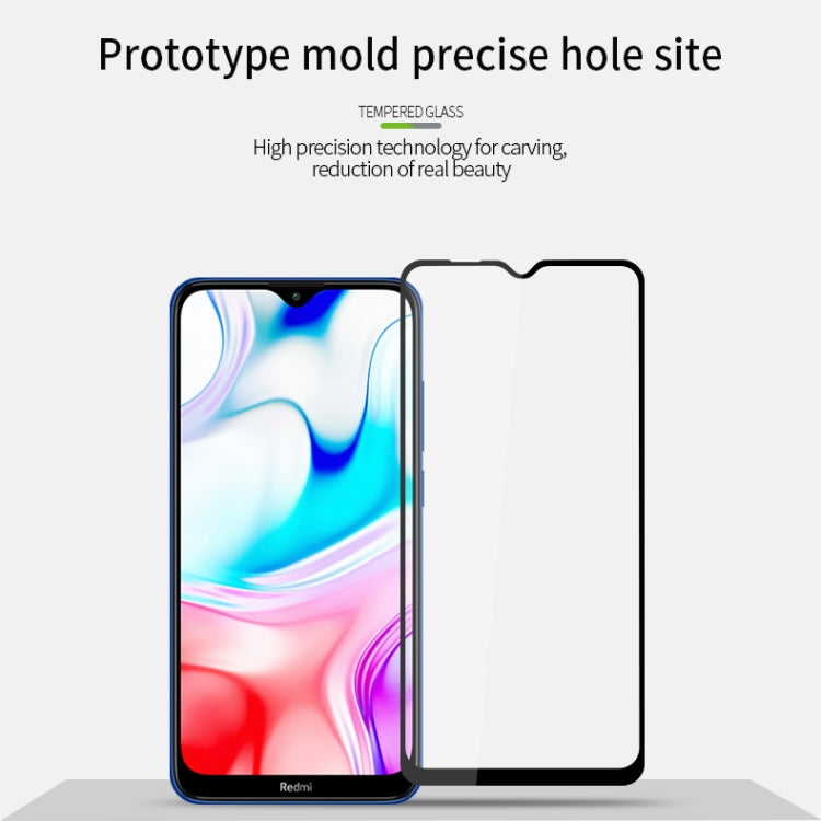 For Xiaomi RedMi 8 MOFI 9H 2.5D Full Screen Tempered Glass Film(Black) -  by MOFI | Online Shopping South Africa | PMC Jewellery