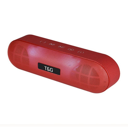 T&G TG148 Portable Stereo Audio Super Bass LED Lantern Pill Wireless Bluetooth Speaker(Red) - Desktop Speaker by T&G | Online Shopping South Africa | PMC Jewellery | Buy Now Pay Later Mobicred