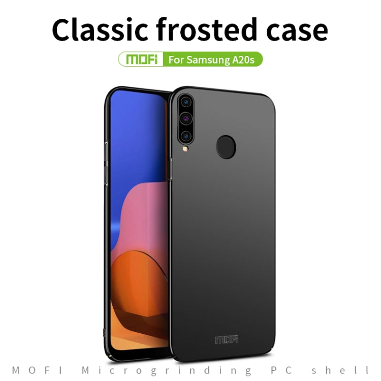 For Galaxy A20S MOFI Frosted PC Ultra-thin Hard Case(Black) - Galaxy Phone Cases by MOFI | Online Shopping South Africa | PMC Jewellery