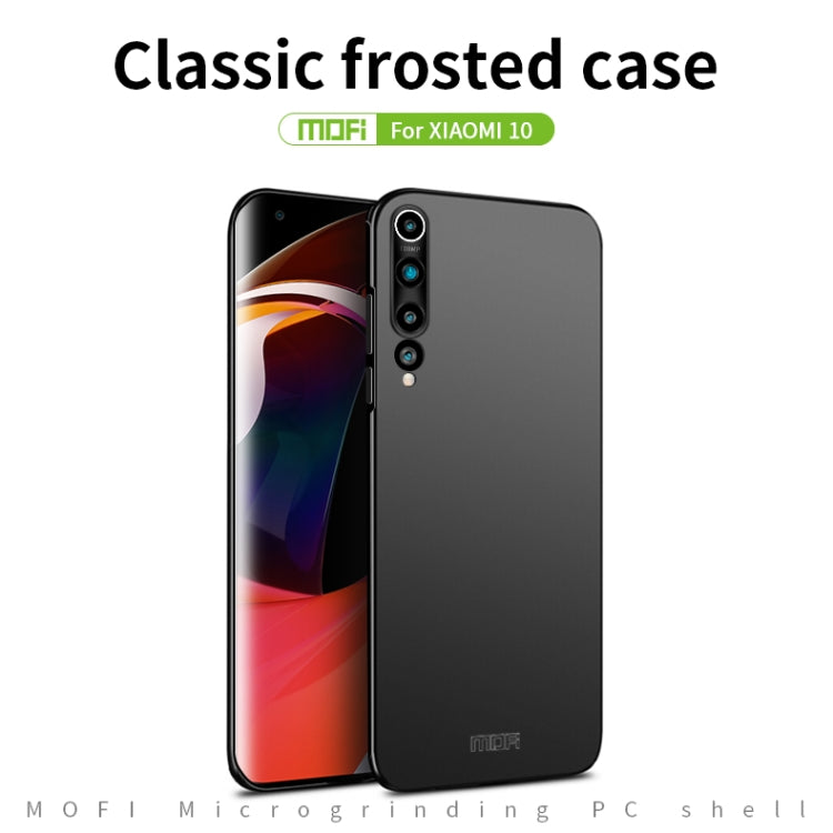 For Xiaomi Mi 10 MOFI Frosted PC Ultra-thin Hard Case(Gold) - Xiaomi Cases by MOFI | Online Shopping South Africa | PMC TechLife