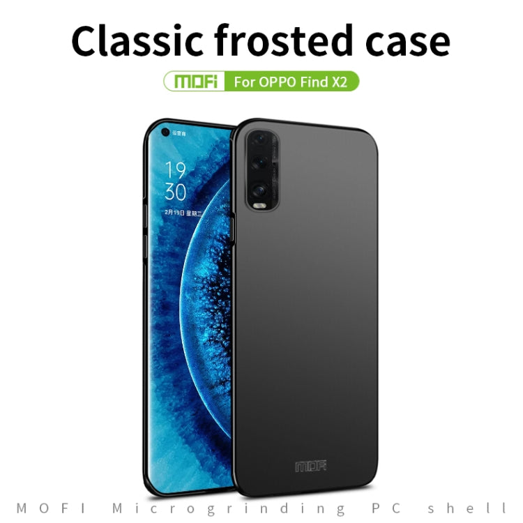 For OPPO Find X2 MOFI Frosted PC Ultra-thin Hard Case(Black) - OPPO Cases by MOFI | Online Shopping South Africa | PMC Jewellery